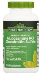 Finest Nutrition Glucosamine Chondroitin Triple Strength, Coated Caplets, 120 ea by Finest Nutrition