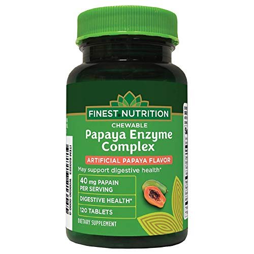 Version 1.0.0 Finest Nutrition Chewable Papaya Enzyme Complex 120 Tablets - Image 1