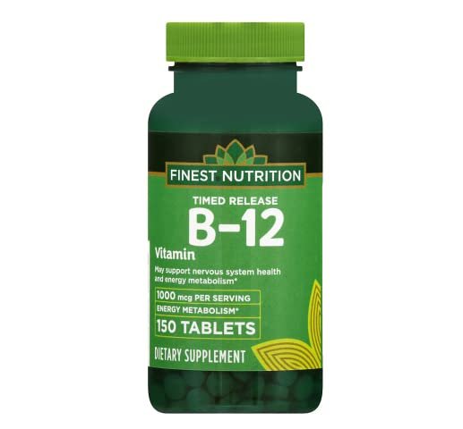 Version 1.0.0 Finest Nutrition Vitamin B12, 1000mcg, 150.0 Count, (Pack of 1) - Image 1