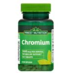 (2- Pack) Finest Nutrition Chromium 1000mcg, Metabolism Support, 100 Tablets per Bottle