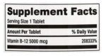 Finest Nutrition B-12 5000mcg, Quick Dissolve Tablets, Cherry 90 Tablets - Image 3