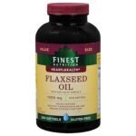 Flaxseed Oil 1000 Mg Dietary Supplement Softgels, 200 Each Y