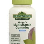 Finest Nutrition Free & Pure Womens Multivitamin Organic Gummies, Raspberry, Strawberry and Cherry 90 Ct