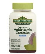 Finest Nutrition Free & Pure Womens Multivitamin Organic Gummies, Raspberry, Strawberry and Cherry 90 Ct
