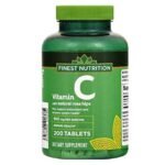 Finest Nutrition Vitamin C with Natural Rose Hips 500 mg 200.0 ea