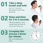 Flutter Valve Breathing Exercise Device for Lungs, Mucus Removal & Lung Strengthening, Adjustable Resistance Expiratory Trainer, Portable Lung Exerciser for Mucus Clearance - Image 3