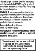 Finest Nutrition Cranberry (30,000 mg) + Vitamin C 60 Capsules | Triple Strength Ultimate Potency Gluten Free Cranberry Pills Supplement from Concentrate Extract - Image 3