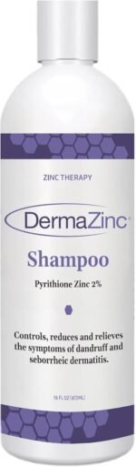 DermaZinc Shampoo with Spray/Drops Set Zinc Therapy for Skin. 1-4 fl. oz. Spray/Drops, 1-16 oz. Shampoo. - Image 5