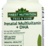 Finest Nutrition Prenatal Multivitamin + DHA 400mg 60 Softgels