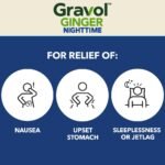 Gravol Ginger Nighttime Tablets for Upset Stomach & Nausea, 16ct with Melatonin - Image 2
