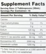 Finest Nutrition Glucosamine & Chondroitin Liquid Formula,, Strawberry, 16 fl oz - Image 3