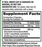 Finest Nutrition Cranberry (30,000 mg) + Vitamin C 60 Capsules | Triple Strength Ultimate Potency Gluten Free Cranberry Pills Supplement from Concentrate Extract - Image 2