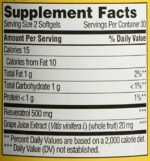 Finest Nutrition Resveratrol 500mg Extra Strength, Softgels, 60 ea - Image 2