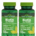 Finest Nutrition Biotin Plus Keratin - 10,000 mcg - 300 Count - 2 Pack