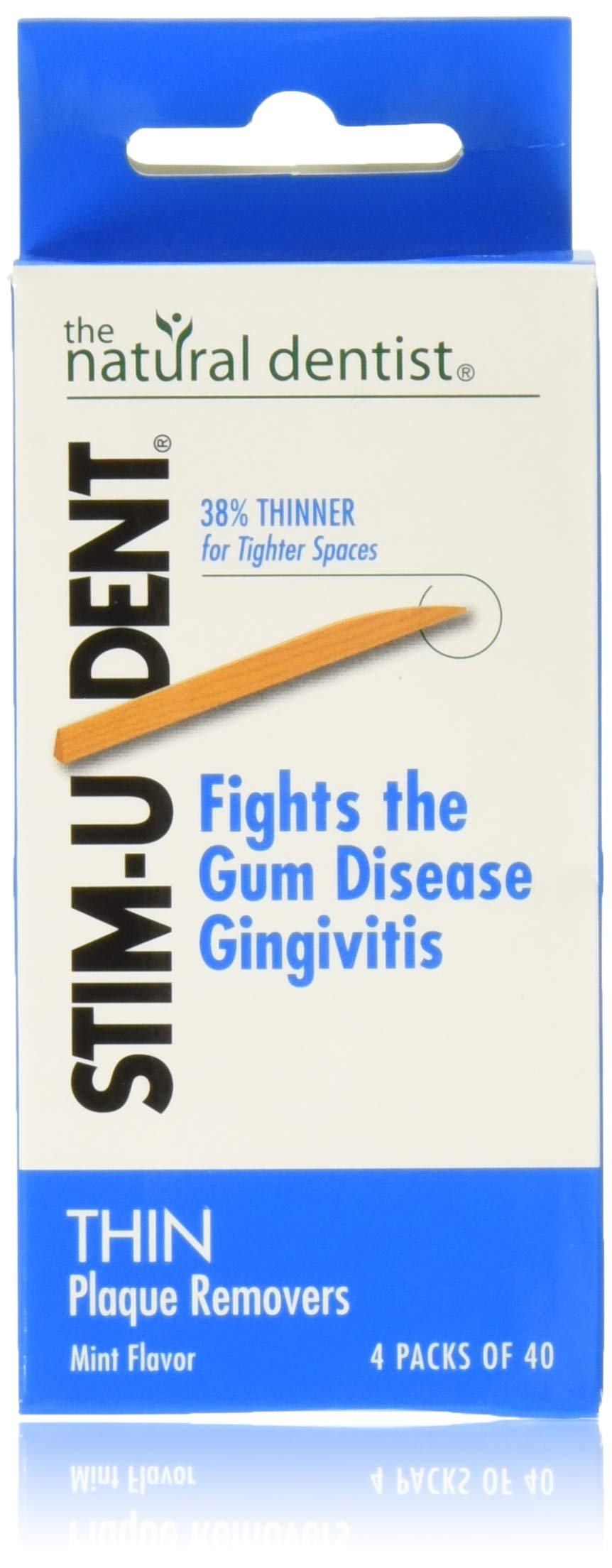 Version 1.0.0 Stim-U-Dent Plaque Removers Thin Mint 160 Each (Pack of 5) - Image 1