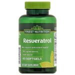 Finest Nutrition Resveratrol 500 mg Softgels, 60 Each