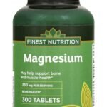 Finest Nutrition Magnesium 250 mg 300 Tablets Bone and Muscle Health