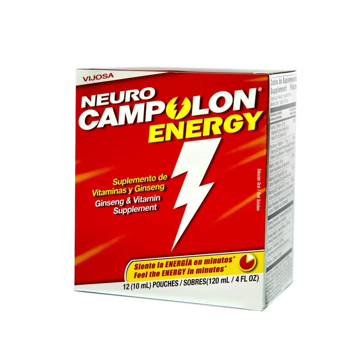 Version 1.0.0 Vijosa Laboratorios Campolon Energy B Vitamin Pouches - Promotes Healthier Physical Energy and Mental Energy - 12 Pouches - Image 1