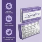 DermaZinc Therapy Soap, Zinc Soap for Skin, Skin Disorder Relief for Psoriasis, Dermatitis, Eczema, and Other Condition Symptoms (Pack of 10) - Image 3