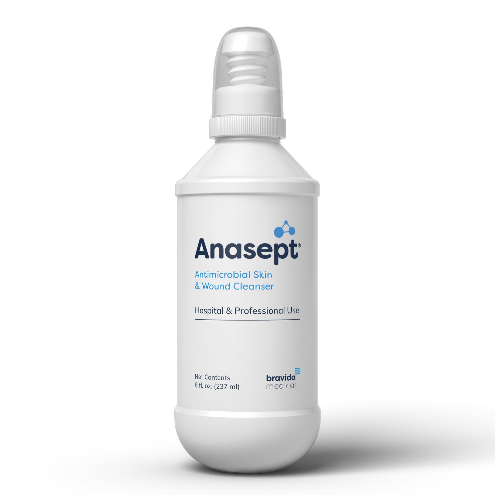Version 1.0.0 Anasept-Antimicrobial Skin and Wound Cleanser, 8 oz. Bottle with Finger Sprayer, Wound Spray, Sterile Rinse, Healing Spray for Hospital and Professional Use - Image 1