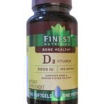 Finest Nutrition D3 Vitamin 5000 IU Softgels, 100 ea