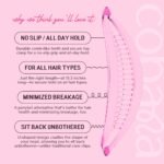 Cobana Banana Clip Hair Clips - Volumizing Hair Claw Clips & Hair Styling Accessories for Thick & Thin Hair - Large 6'' Set of 2 (Pink) - Image 4