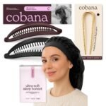 Cobana Banana Clip, French Pin and Ultra-Soft Sleep Bonnet Bundle