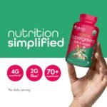 Organic Super Greens Fruit & Veggies Supplement, 3g Fiber, Spirulina, Chlorella, Prebiotics & Probiotics, Digestive Enzymes - Image 9