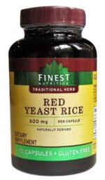 Finest Nutrition - Red Yeast Rice - Traditional Herb - 600 Mg - 120 Caplets
