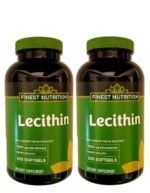 Finest Nutrition Lecithin - 1200mg - 200 Softgels - 2 Pack