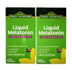 Finest Nutrition Melatonin 1 mg. Liquid Melatonin Mixed Berry Flavor, 2 oz. x 2 Pack - Image 2