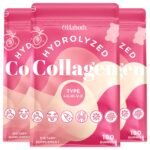 Collagen Gummies for Women, Hydrolyzed Collagen Peptides Type I, II, III, V, X, 0 Sugar, Collagen Gummies for Skin, Wrinkles, Hair, Nails, Digestive, Immune Health, 3Packs