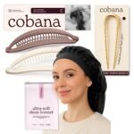 Cobana Banana Clip, French Pin and Ultra-Soft Sleep Bonnet Bundle