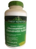 YSKWA Finest Nutrition Glucosamine Chondroitin Caplets Double Strength 240 ea, New Look