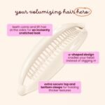 Cobana Banana Clip Hair Clips - Volumizing Hair Claw Clips & Hair Styling Accessories for Thick & Thin Hair - Large 6'' Set of 2 (Neutral) - Image 3