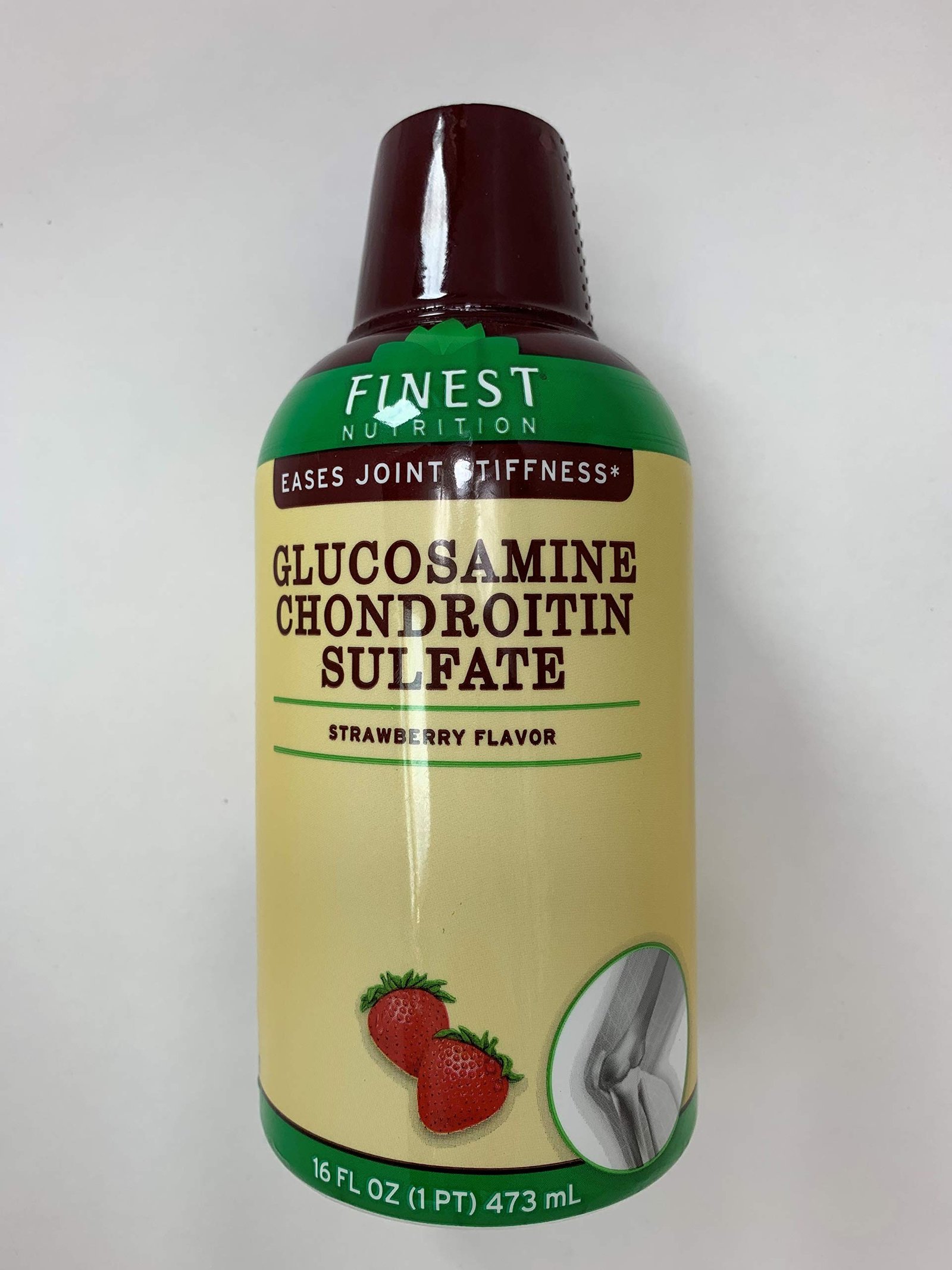 Version 1.0.0 Finest Nutrition Liquid Glucosamine Chondroitin Sulfate Strawberry 16 oz - Image 1
