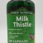 Finest Nutrition Milk Thistle 525mg 100 Capsules Gluten Free