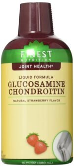 Finest Nutrition Glucosamine & Chondroitin Liquid Formula,, Strawberry, 16 fl oz