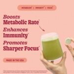 8Greens Supergreens Tablets |  Daily Greens Effervescent Tablets, Organic: Aloe Vera, Spirulina, Chlorella, Peach, 10 Servings - Image 4