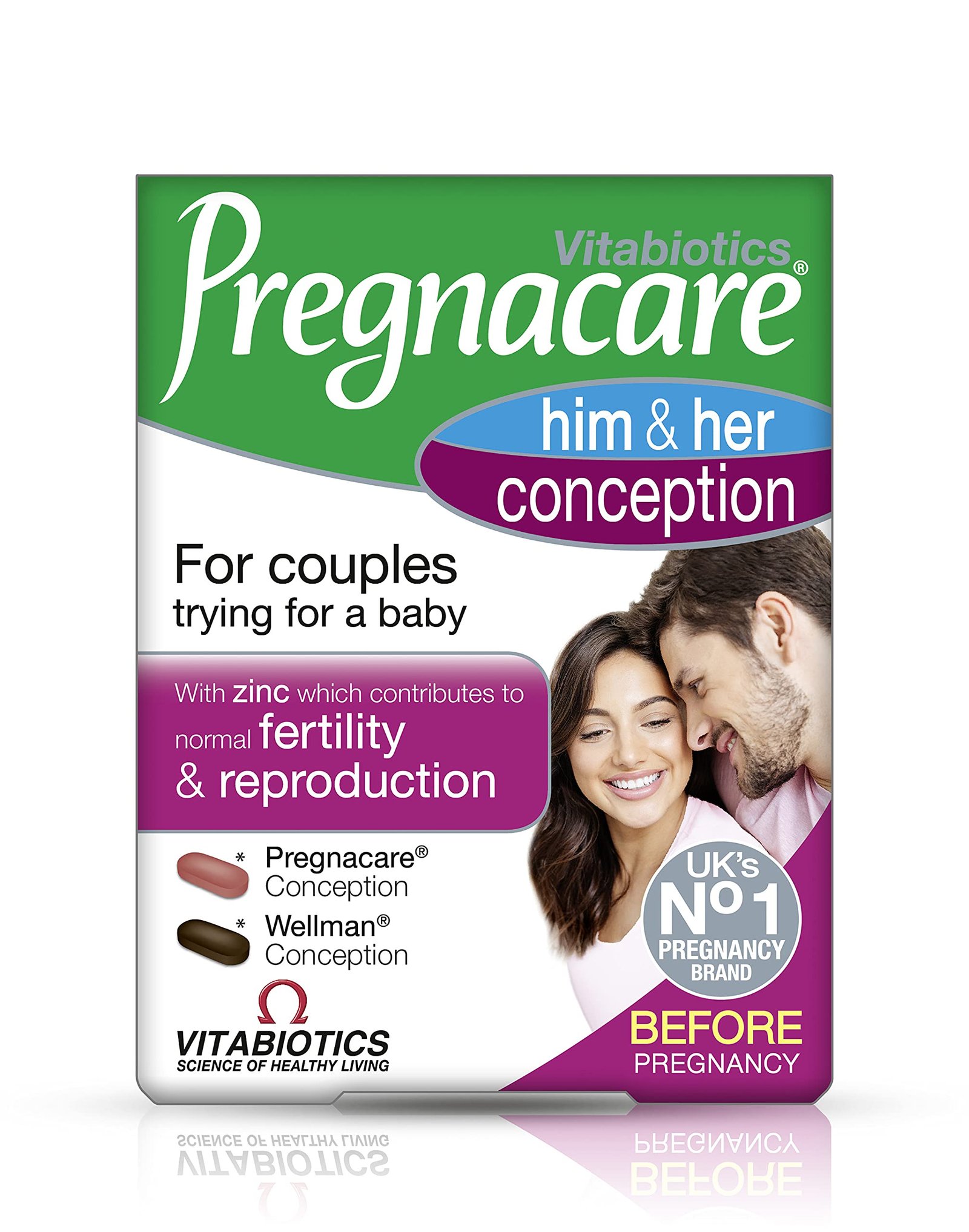 Version 1.0.0 Vitabiotics - Pregnacare - His & Her Conception - 2x30 Tablets - Image 1