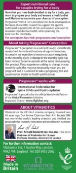 Vitabiotics - Pregnacare - His & Her Conception - 2x30 Tablets - Image 3