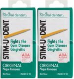 Stim-U-Dent Mint Plaque Removers, 8 Pack of 25 (Value Pack of 4)