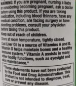 Finest Nutrition Cod Liver Oil 415mg 300 Softgels - Image 3