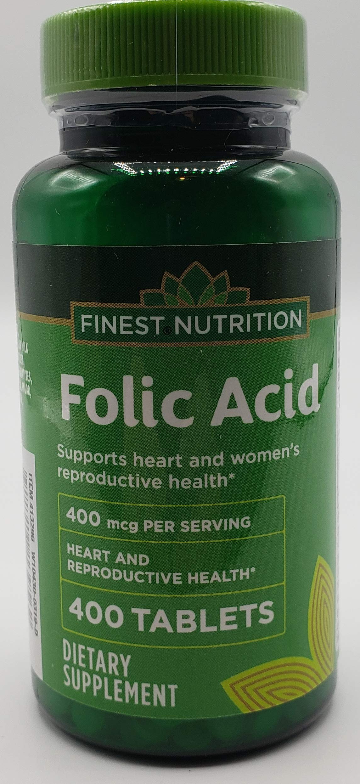 Version 1.0.0 Finest Nutrition Folic Acid 400mcg 400 Tablets - Image 1