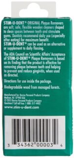 Stim-U-Dent Mint Plaque Removers, 4 Pack of 25 (Value Pack of 4) - Image 2