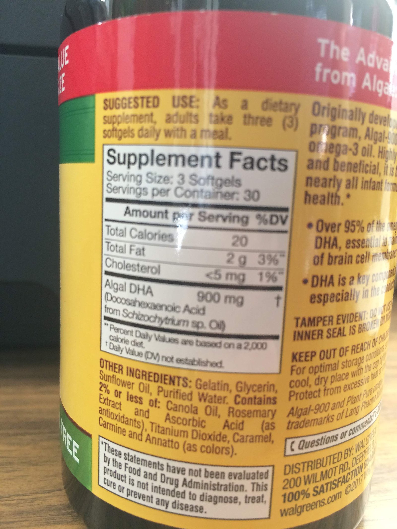 Version 1.0.0 Finest Nutrition DHA Algal-900 Memory Support 90 Softgels Gluten Free - Image 1