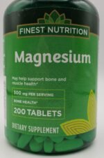 Finest Nutrition Magnesium 500 mg 200 Tablets - Gluten Free
